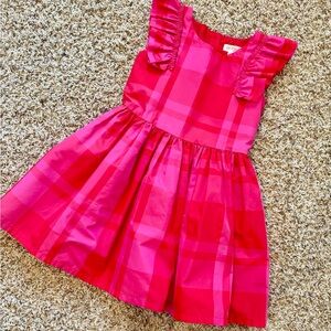 Cat & Jack Red and Pink Plaid Kids Dress